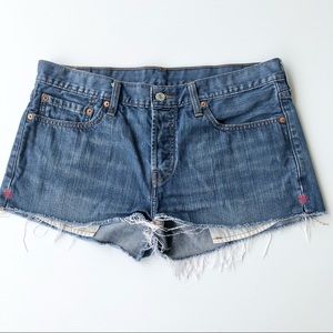 LEVI’s 501 Mid-rise button fly jean shorts, Sz 30
